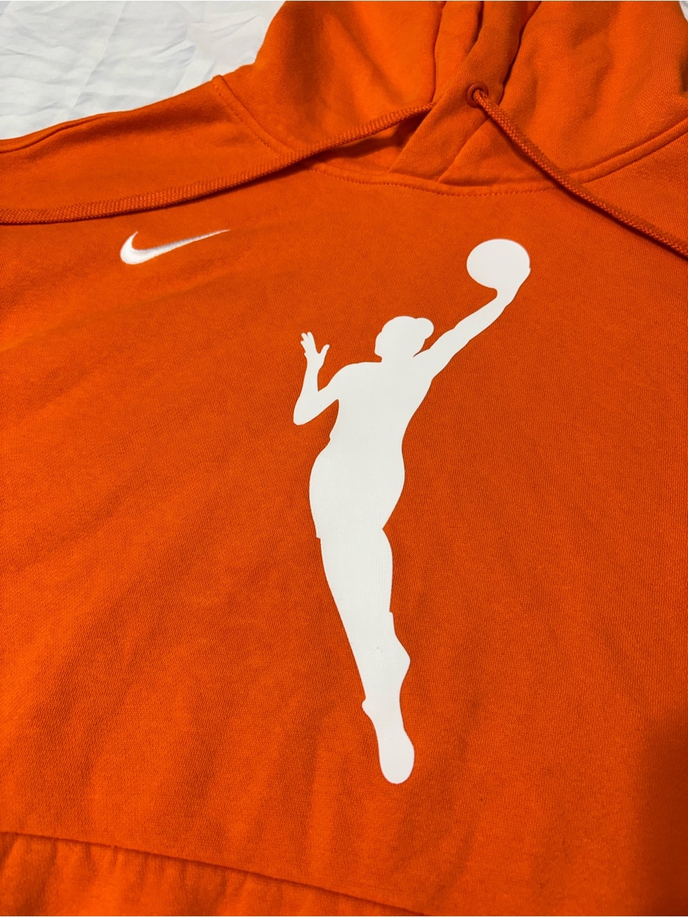 Nike WNBA Essential Fleece Hoodie Orange Women's XL DR9596-820 Basketball